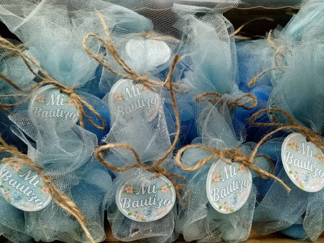 Velas aromáticas bautizo recuerdos Genny Franco